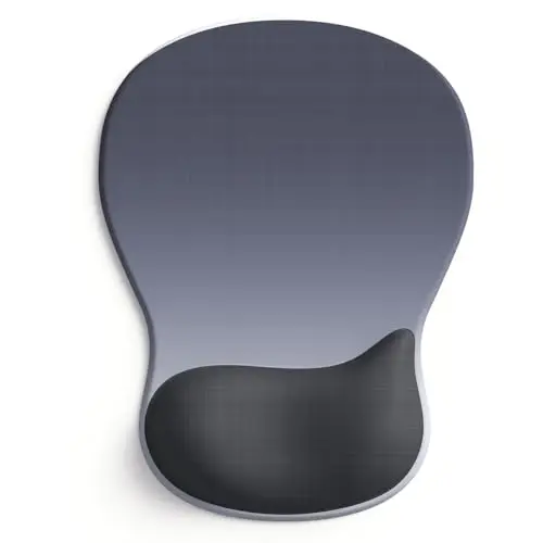 Ergonomic Gel Wrist Rest Mouse Pad with Non-Slip Base for Comfortable Use