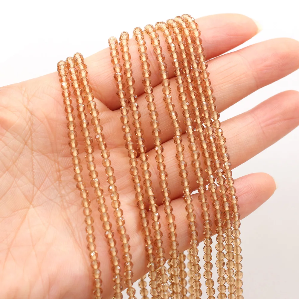 Natural 2mm Dark Green Spinel Beads for Jewelry Crafting - 38cm Strand