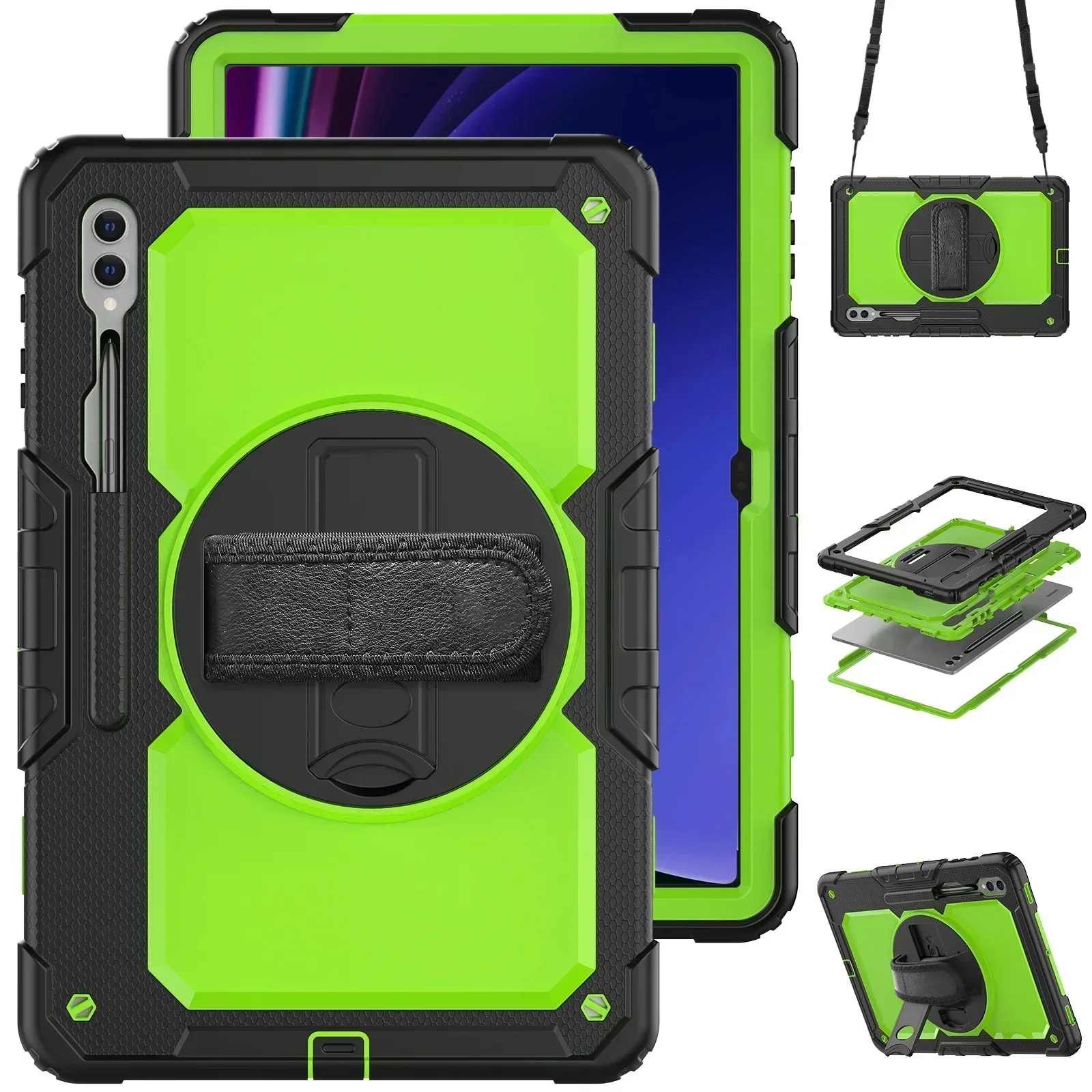 Heavy Duty Shockproof Protective Tablet Case with Screen Protector, 13.1″