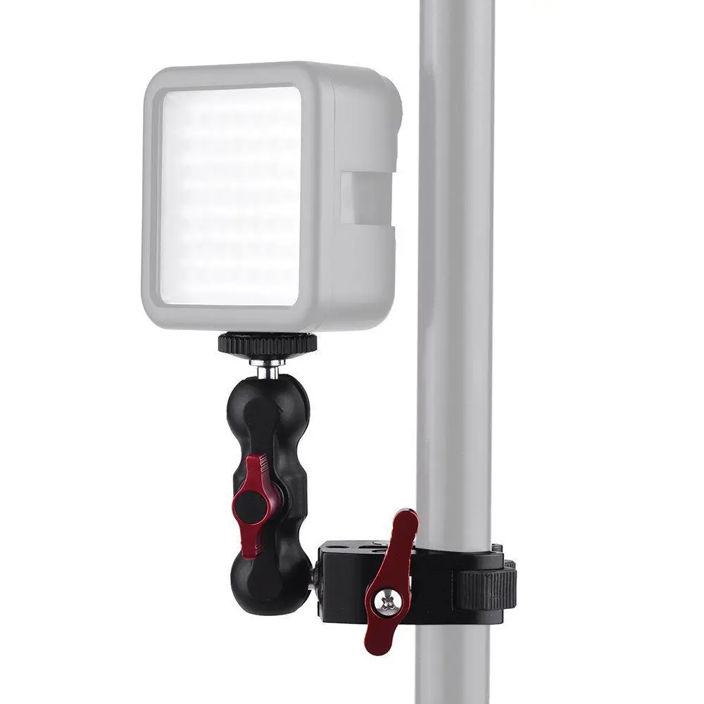 Super Clamp Ball Mount Clamp Magic Arm for Phone Monitor Video Light Super Clamp with 1/4 3/8" Thread For GoPro 12 Insta360 X4