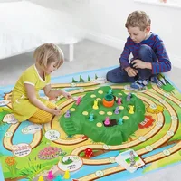 Carrot Rabbit Trap Table Board Defend Game Challenge Parent-Child Family Party Interactive Educational Puzzle Puzzle Toy Gift 1