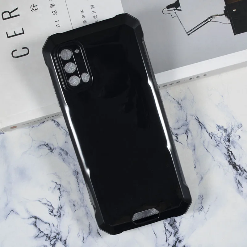Blackview bv7100 bv 7100 용 전화 케이스 초박형 광택 tpu 소프트 실리콘 투명 쉘 안티 가을 보호 케이스 커버