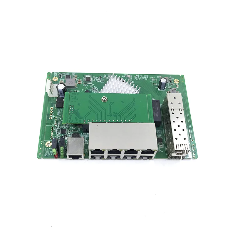 IP 관리 PoE 이더넷 스위치 모듈, 2 기가비트 SFP 슬롯, 8 포트, 10 100 1000Mbps