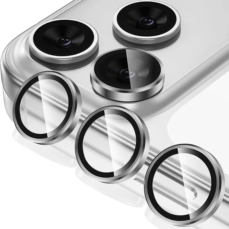 Metal Glass Camera Protector Ring Case Image 1