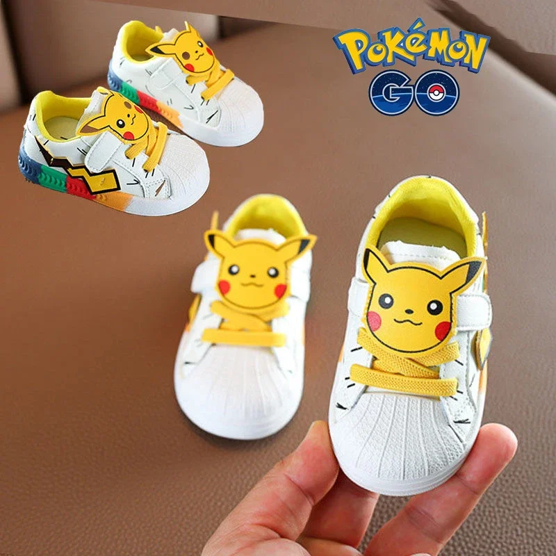 

Pokemon Pikachu Boys Sneakers New 0-6 year old Baby Children's Shoes Cute Cartoon Baby nonslip Soft Bottom Toddler Sneakers Kids