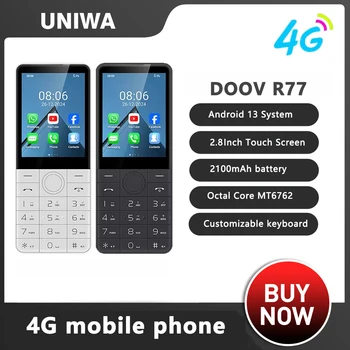 DOOV-Smartphone R77, téléphone portable, 3 Go de RAM, 32 Go de ROM, écran tactile 2100 ", Android, clavier hébreu, batterie 2.8 mAh, 4G 1