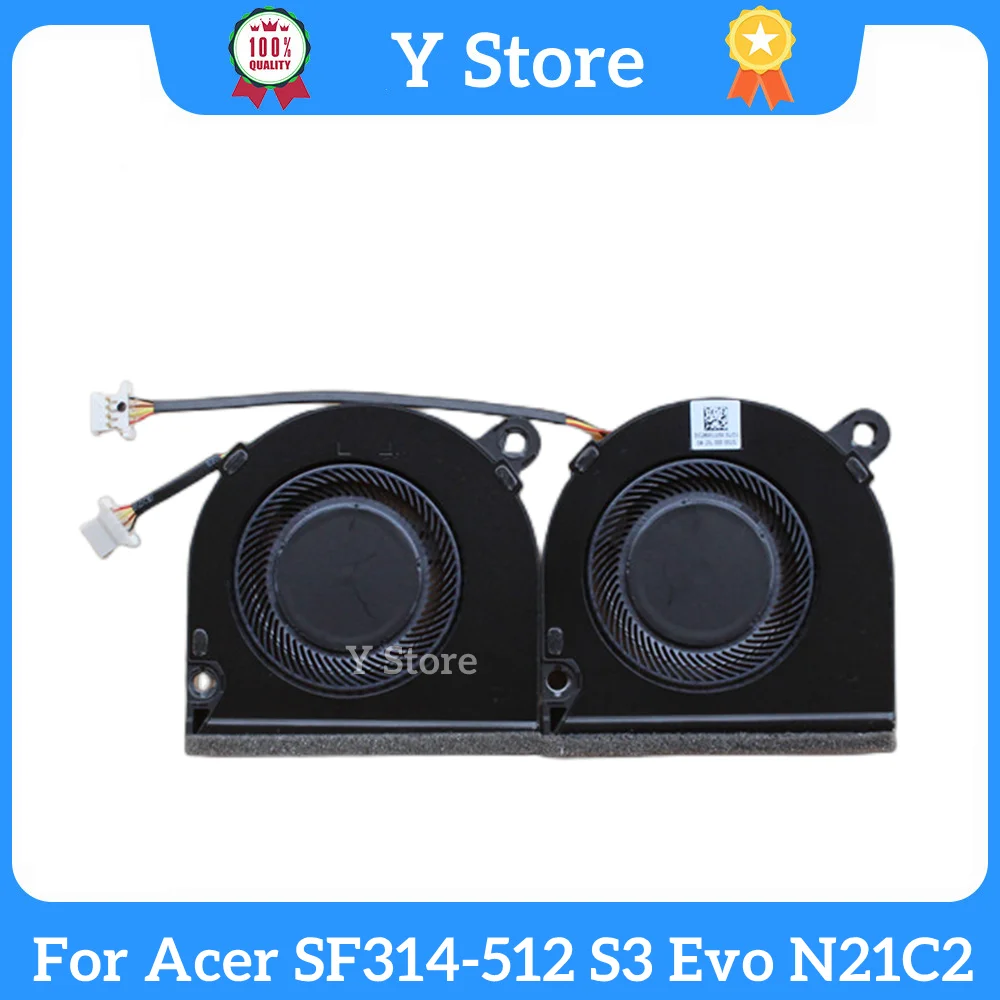 

New Original Laptop CPU GPU Cooling Fan For Acer SF314-512 S3 Evo N21C2 Cooler EG50040S1-CT40-S9A EG50040S1-CT41-S9A DC5V 2.50W