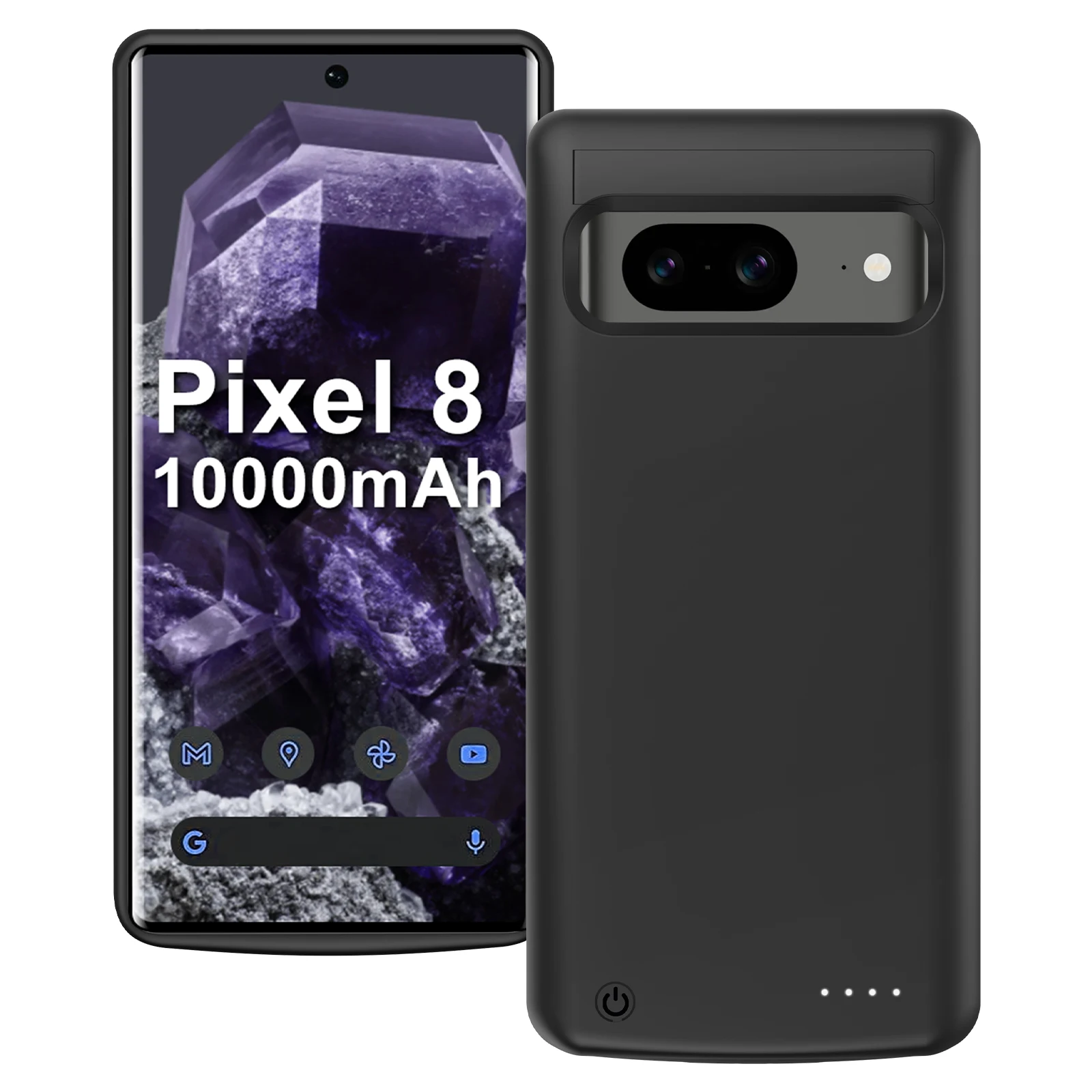 10000mAh Battery Charger Case For Google Pixel 8 Pro/Pixel 8