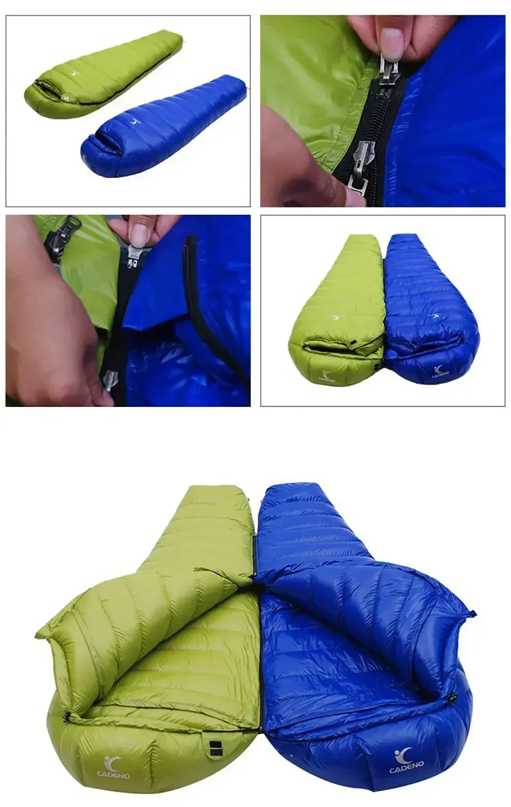 Winter Sleeping Bag Down Outdoor Camping Portable Comforter Compression Thermal Goose Down for Trekking Military Light Heated sleeping bag,survival sleeping bag