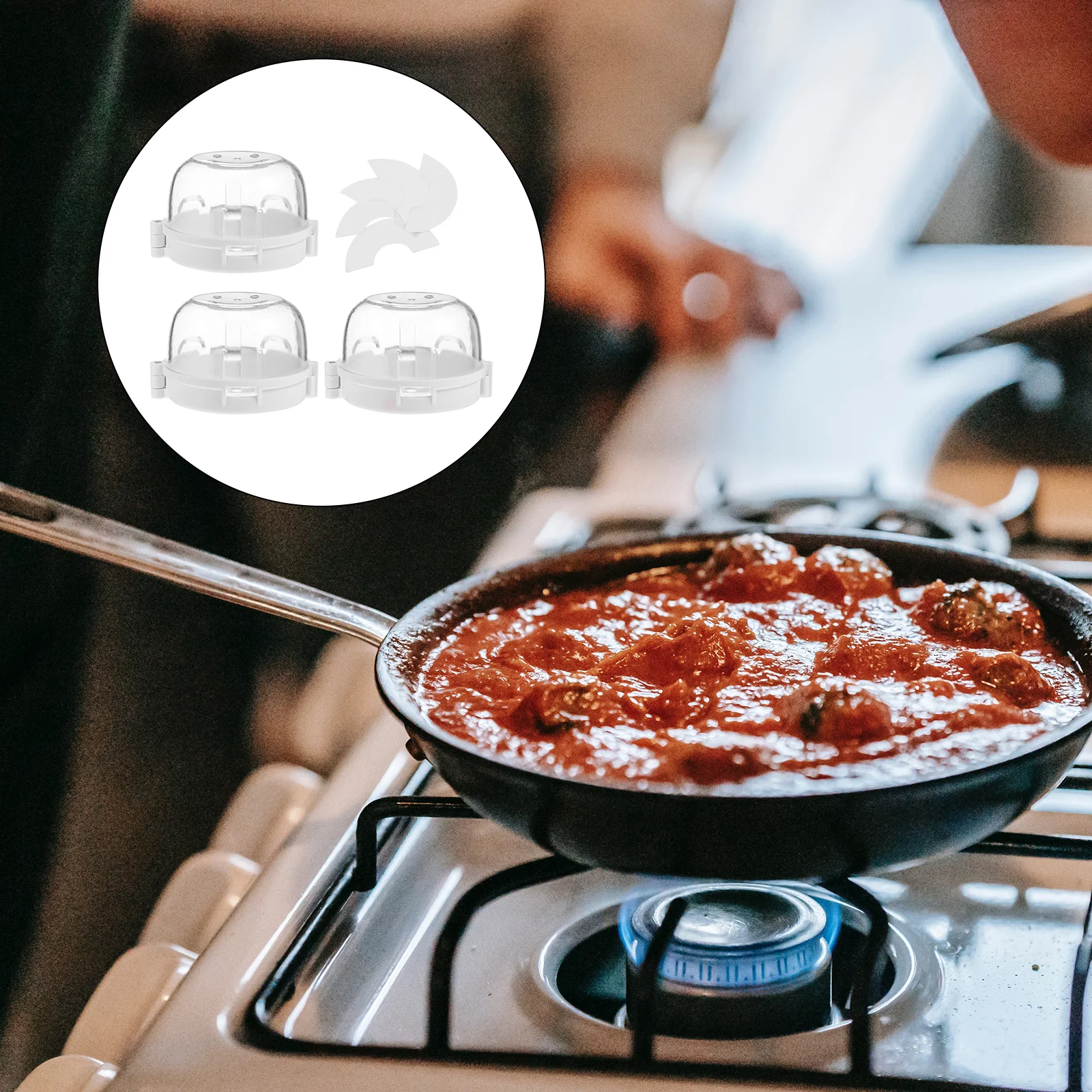 3Pcs Gas Stove Cover Knob Protectors Child Safety Baby Proof Locks Nonslip High Temp Stove Safety Covers Kitchen Guard Gas Knob