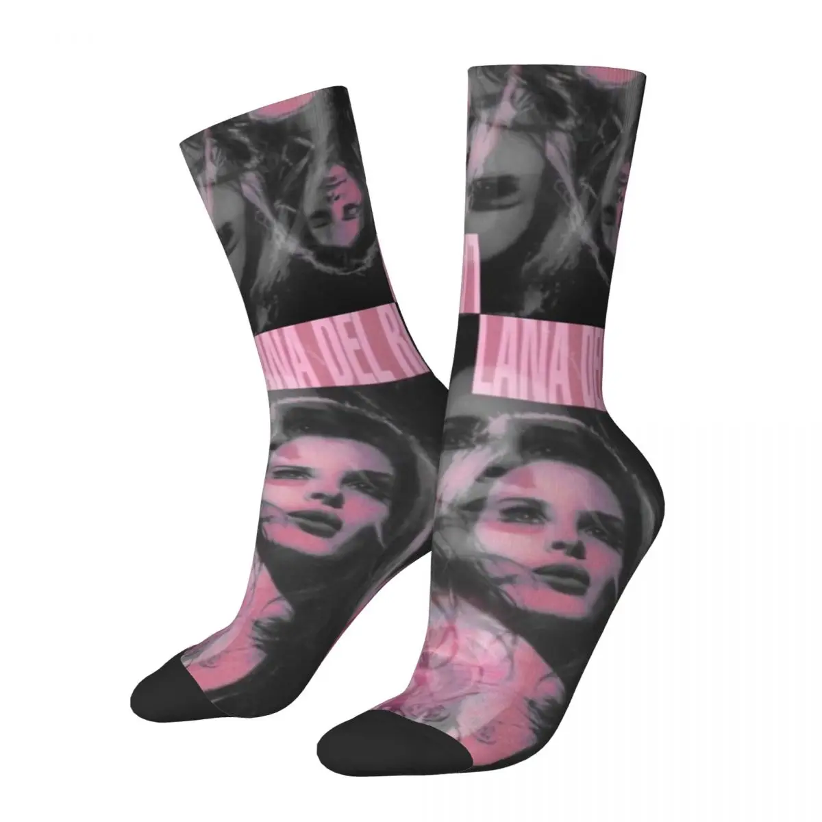 

Fashion Male Men Socks Crazy Lana Del Rey Singer Musician Ldr Sock Polyester Sport Women Socks Spring Summer Autumn Winter