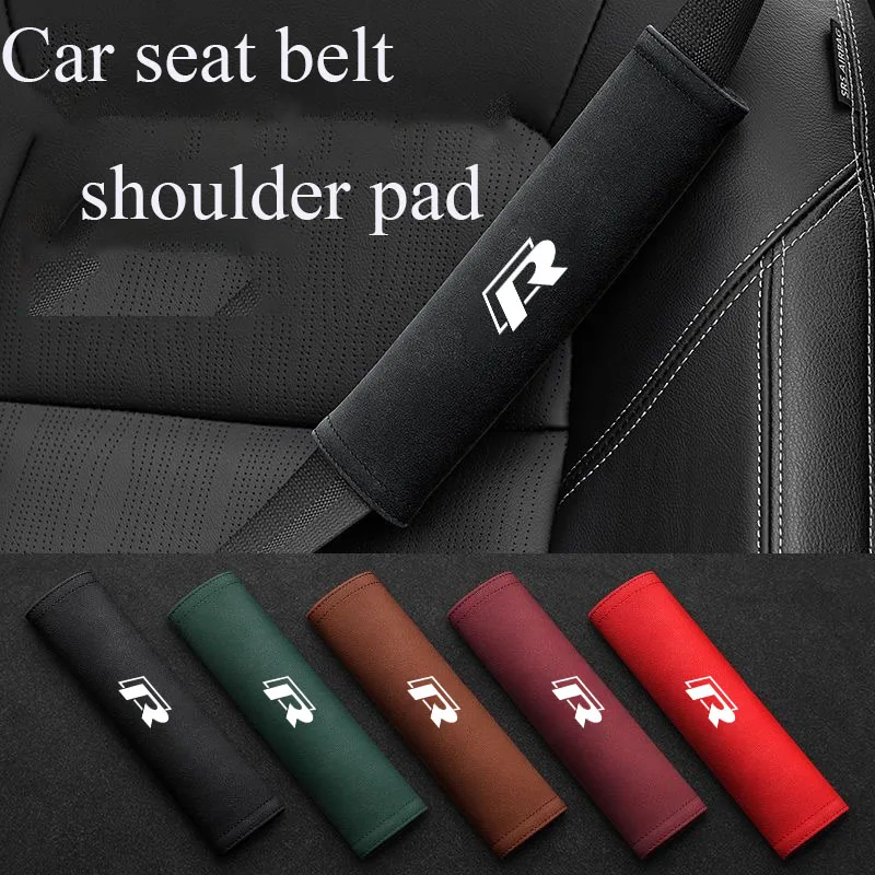 Seat Belt Covers Seat Belt Protector Safety Belt Shoulder Guard for VW R RLine GTI Golf Polo GTD Passat MK5 TSI Jetta Scirocco