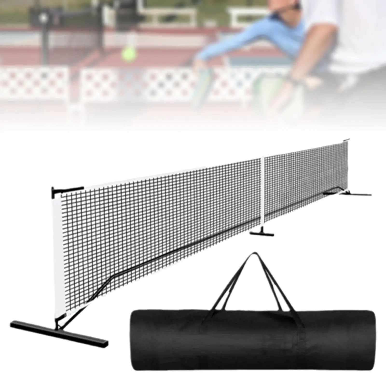 Portable Pickleball 22ft Adjustable Height with Metal Frame Stand Detachable Sports Net for Party Game Training Backyard Indoor Portable Pickleball 22ft Adjustable Height with Metal Frame Stand Detachable Sports Net for Party Game Training Backyard Indoor
