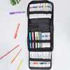 Black Canvas Bag Marker Pens Special Pencil Bag Large Capacity Storage Bag Stationery Pencil Bag 6