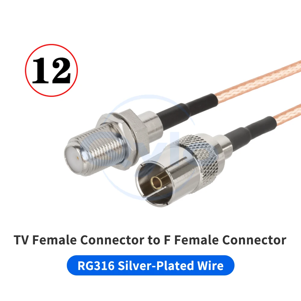 (1 Stück) SMA-Stecker auf F-Stecker / TV-Stecker Adapter Kabel-TV-Verlängerungsadapter RG316 RF-Koaxialkabel SMA F TV – Detail 7