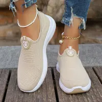 Women's Sneaker Loafers Tennis Femimino Ladies Slip On Breathable Sports Shoes Designer Barefoot Shoes Ballet Flats 1