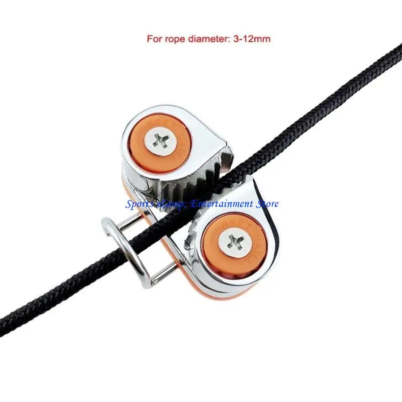 G7NF 스테인레스 스틸 보트 빠른 진입 캠 선도 링이있는 클리트 볼 베어링 로프 클램프 로프 Fairlead 액세서리