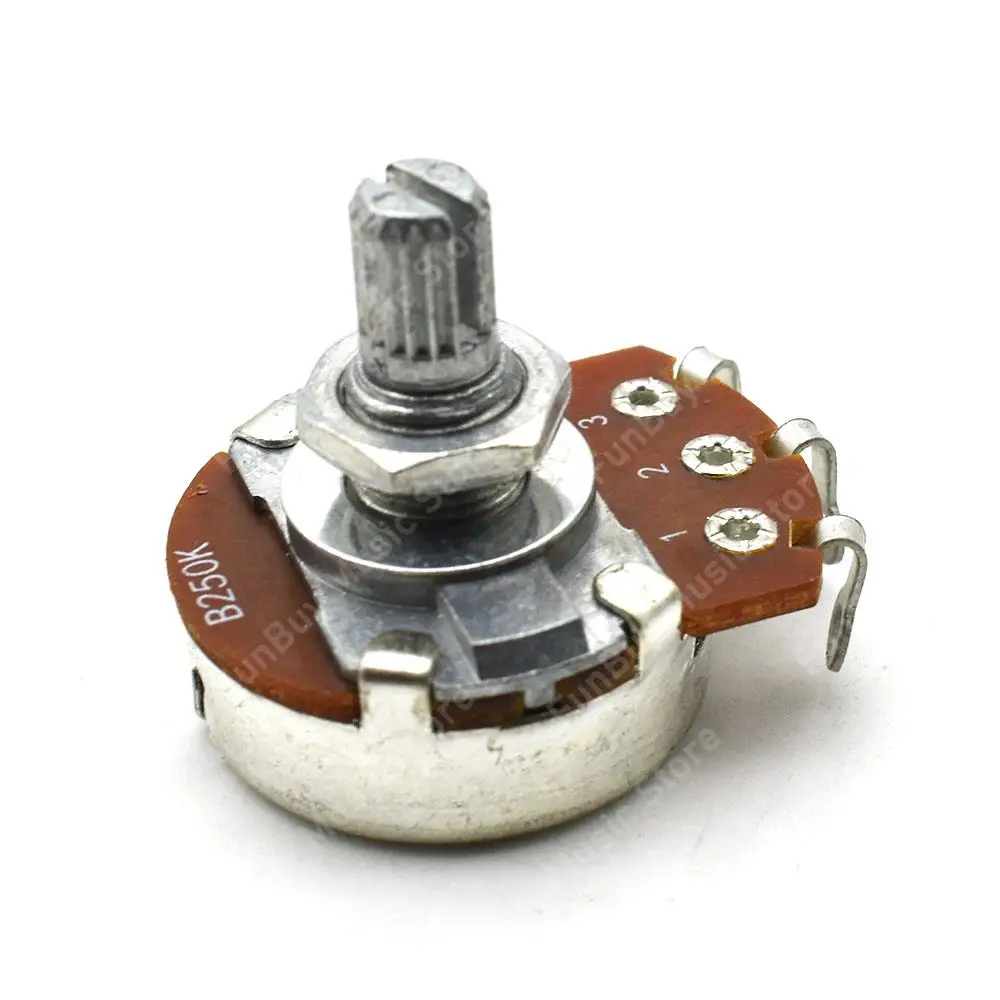 15mm A250K B250k A500K B500K Short Shaft 15mm Linear Pot Guitar Tone Potentiometer for Electric Guitar 4pcs guitar tool