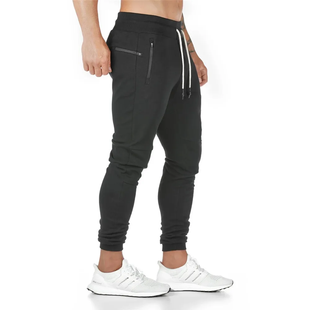 

Autumn Casual Pants Joggers Sweatpants Cotton Trackpants Men Gym Fitness Workout Black Trousers Male Running Sportswear Bottoms