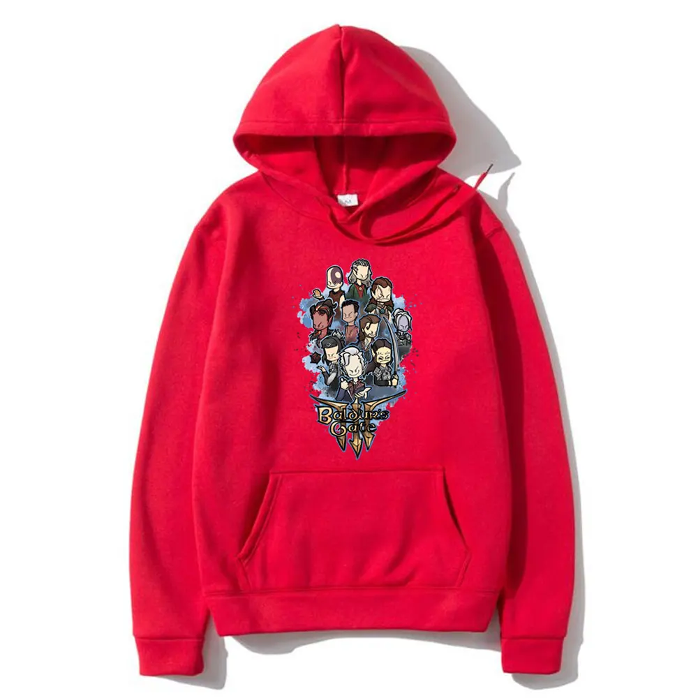 Hot Game Baldurs Gate Astarion Cartoon Style Print Hoodie Unisex Fashion Streetwear Men Women Casual Oversized Fleece Hoodies
