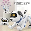 Remote Control Dog RC Robotic Stunt Puppy Voice Toys Handstand Push-up Electronic Pet Dancing Robot Sound for Kid Boys and Girls 6