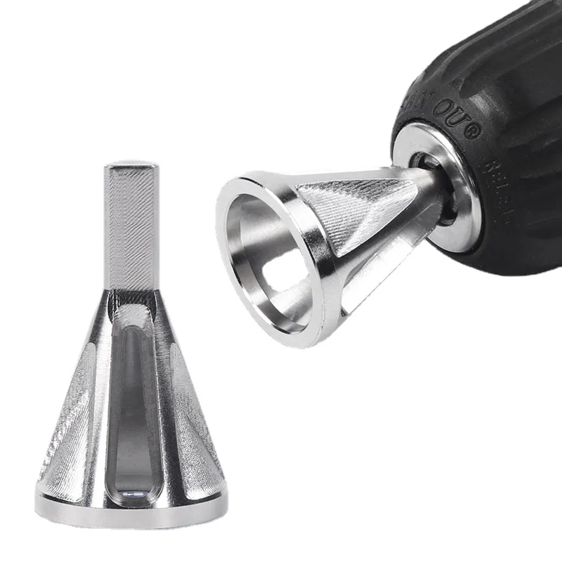 

Professional Chamfer Tool with Triangular Handle and Hex Drill, Made from Bearing Steel for External Deburring and Chamfering