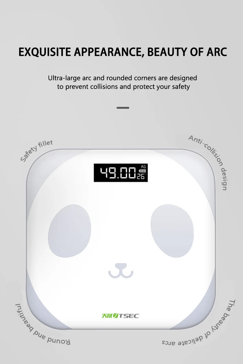 New Creative Cartoon Panda Electronic Scale Home Precision Measurement Electronic Weight Scale Student Dormitory Weight Scale