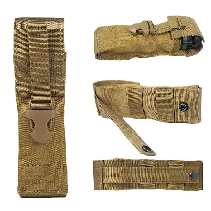

Tactical Flashlight Pouch Holster Torch Case Single Pistol Magazine Pouch Flashlamp Torch Holder Hunting Knife Light Holster Bag