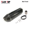 420mm Universal Carbon Fiber Motorcycle Exhaust System For Kawasaki ER6N Z900 Z750 ZX-10R Ninja650 Ninja400 R77 Yoshimural Tube
