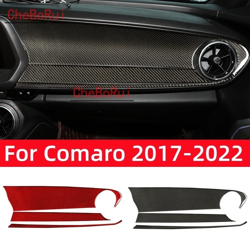 

Аксессуары из углеродного волокна для Chevrolet Camaro 2017-2022, интерьер автомобиля, инструмент, Декоративная полоса, наклейки