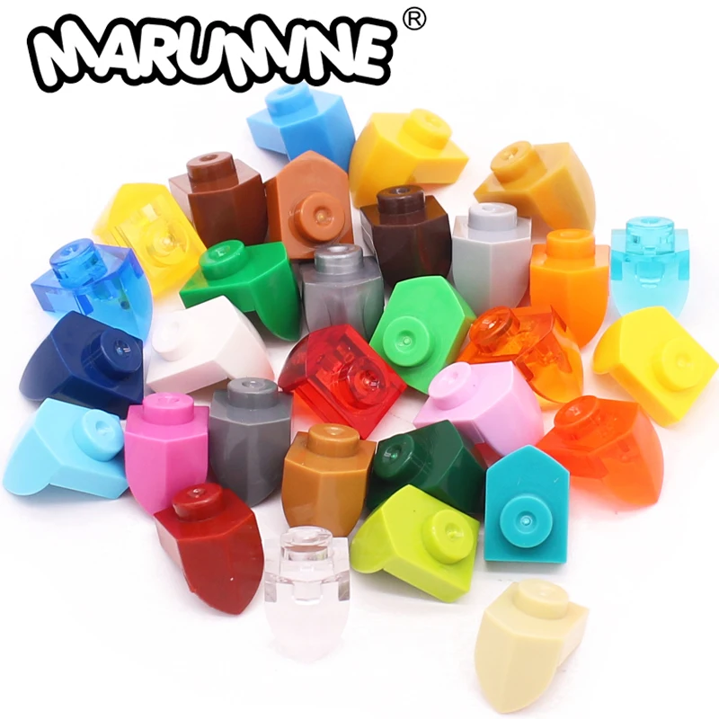 Marumine-MOC 100 동물 날카로운 이빨 1x1 짧은 필름 DIY 빌딩 블록..