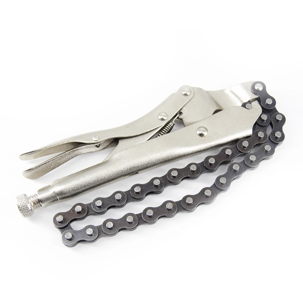 9 inch Chain Clamp Pliers Locking Grip Wrench Pipe Wrench Compound Leverage Function 4