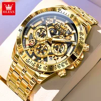 OLEVS 9913 montre pour hommes montre à Quartz classique multifonctionnel montre d'affaires pour hommes 30m étanche boîte lumineuse cadeau 1