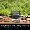 Ninja OG751BRN Woodfire Pro Outdoor Grill & Smoker with Built-In Thermometer, 7-in-1 Master Grill, BBQ Smoker, Air Fryer, Bake 2