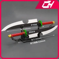 Demon killer Weapon Uzui Tengen Nichirin Blade The Sound Hashira Anime Peripheral Katana Sword Metal Weapon Model Boys Gift Toys 1