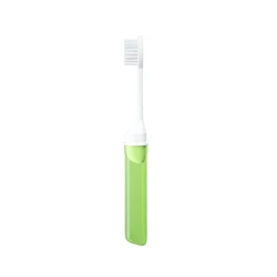 Compact Foldable Travel Toothbrush in Vibrant Colors (1pcs Green)