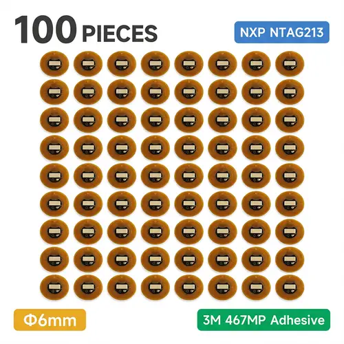 Diameter 6mm NXP NTAG213 NFC Tags  Programmable RFID Stickers Round Waterproof Flexible FPC NFC Labels for Phones Wearables - Image 8