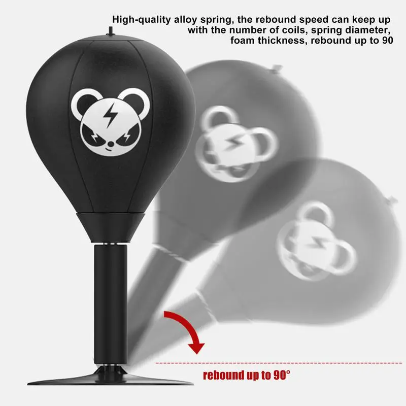 Boxing Bag Boxing Desktop Speed Ball Suction Cup Stress Buster Desktop Punching Ball Stress Reduction Tool