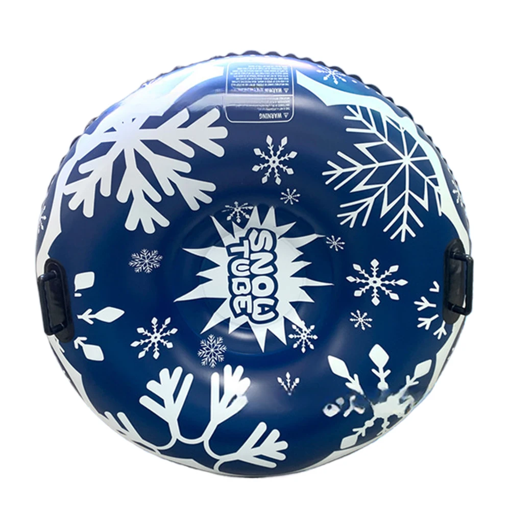 Universal Skiing Cushion with Handles Thickened Winter Inflatable Snow Tube Waterproof Ski Circle Outdoor Sports for Kids Adults