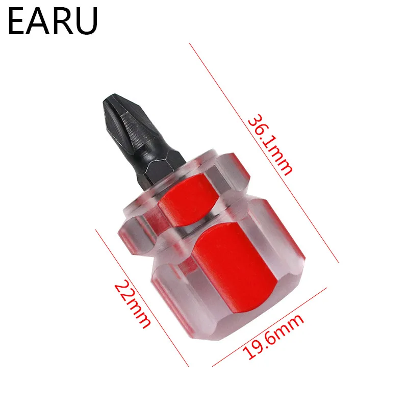 Screwdriver Kit Set Mini Small Portable Radish Head Screw Driver Transparent Handle Repair Hand Tools Precision Car Repair 5