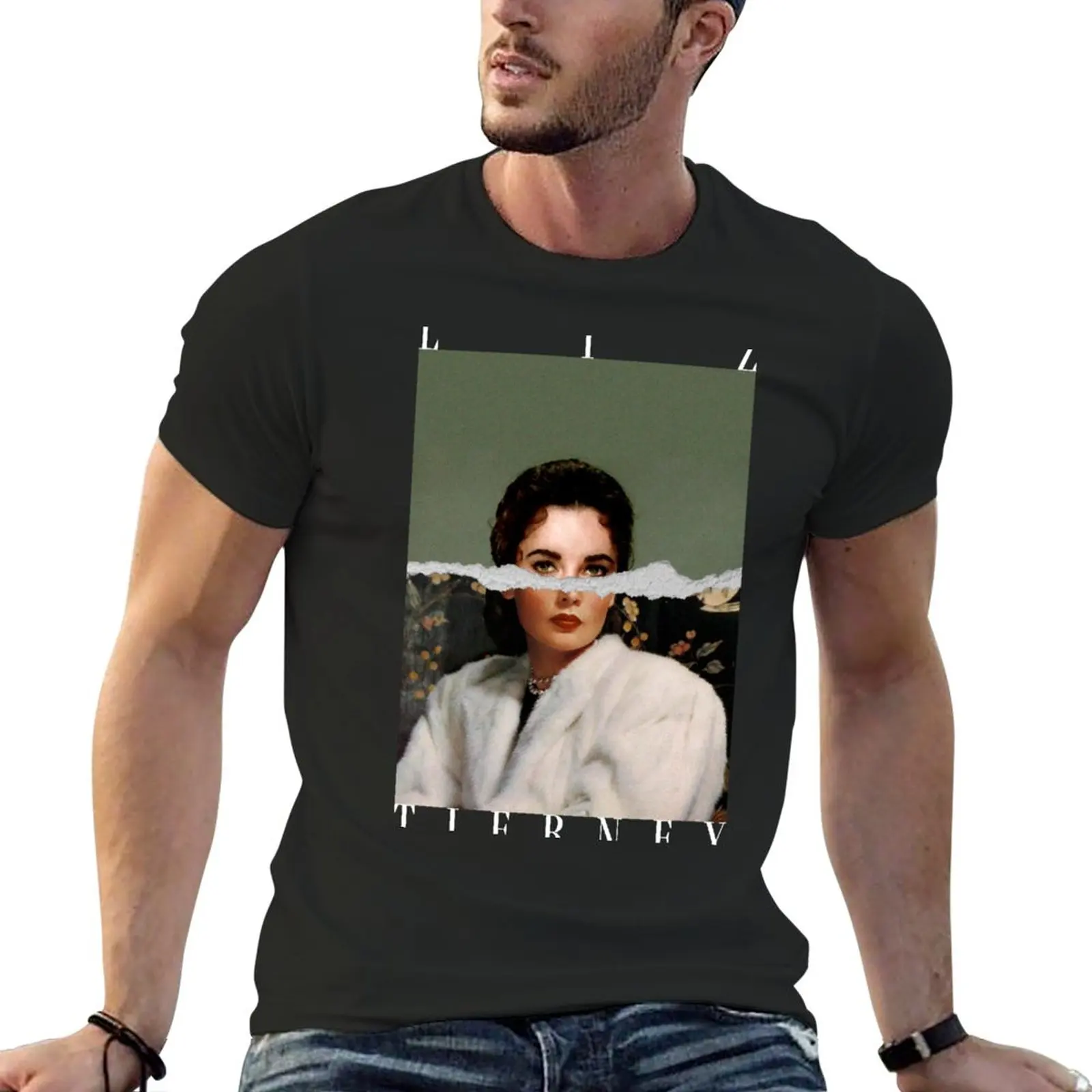 

Liz Tierney (White Text) T-Shirt kawaii clothes customs men t shirt