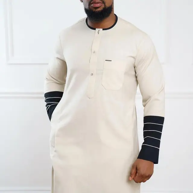 Aminu Long Sleeve Kaftan Outfit - Image 5
