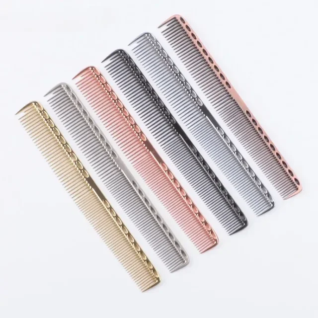 Space Aluminuml Hair Comb Pro Hairdressing Combs расческа для волос Hair Cutting Dying Hair Brush Barber Tools Salon Accessaries 2