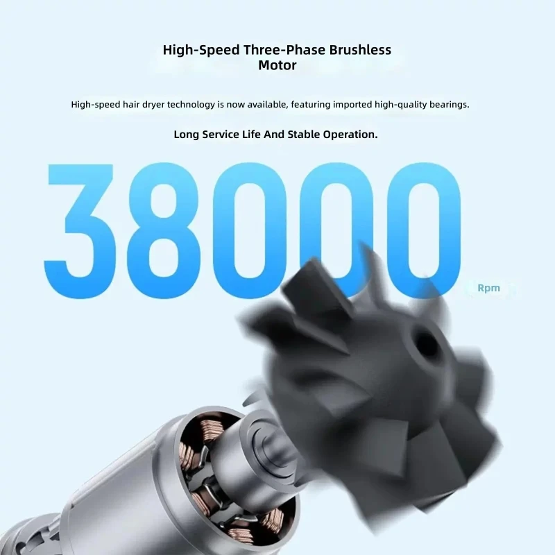 홈 오피스를 위한 휴대용 팬 강력한 38000RPM USB 3 속도 설정 10.5M/S 바람 출력