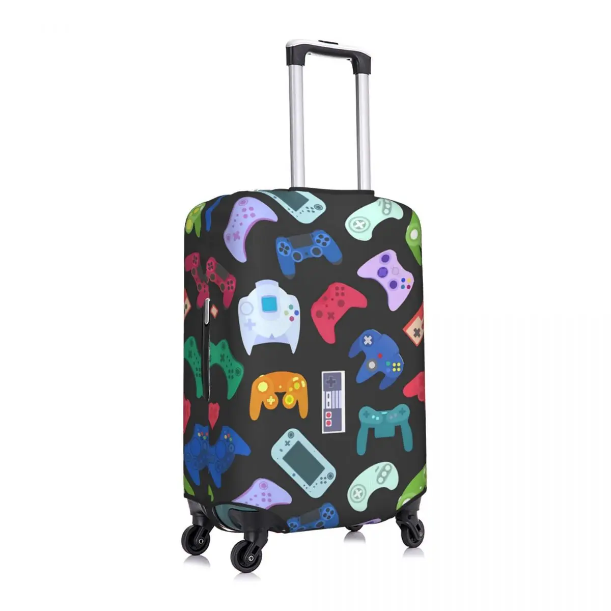 Video Game Suitcase Cover Fun Gaming Gifts Business Flight Elastic Luggage Case Protector 3