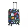 Video Game Suitcase Cover Fun Gaming Gifts Business Flight Elastic Luggage Case Protector 3