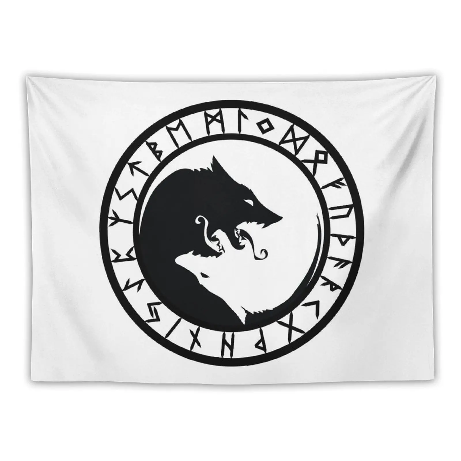 

Fenrir /// Rune Circle (Variant I) Tapestry Wallpaper Japanese Room Decor Tapestry