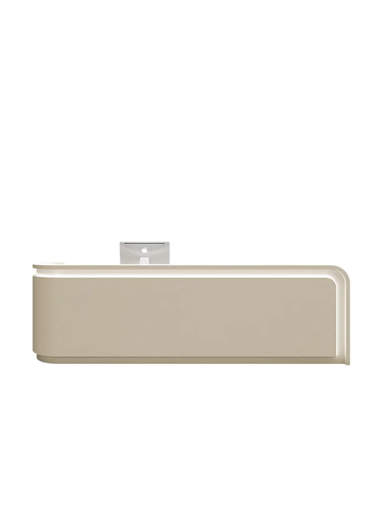 Minimalist Beauty Salon Cashier, Modern Medical Aesthetics Clinic Bar Table, Company Hotel Front Desk Reception Counter