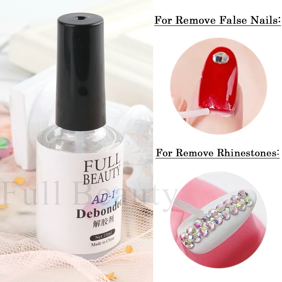 15ml Debonder Nail Glue Remover Glue Off for Press on Nails,Professional  Glue off Nail Glue Remover Fake Nails Adhesives, Can't Remove Gel Nail  Polish