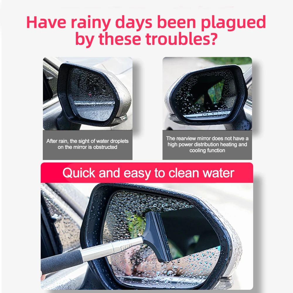 Car Multifunctional Snow Scraper Extendable Telescopic Snow Remover Cleaning Shovel Sweeping Rainny Cleaning Tools